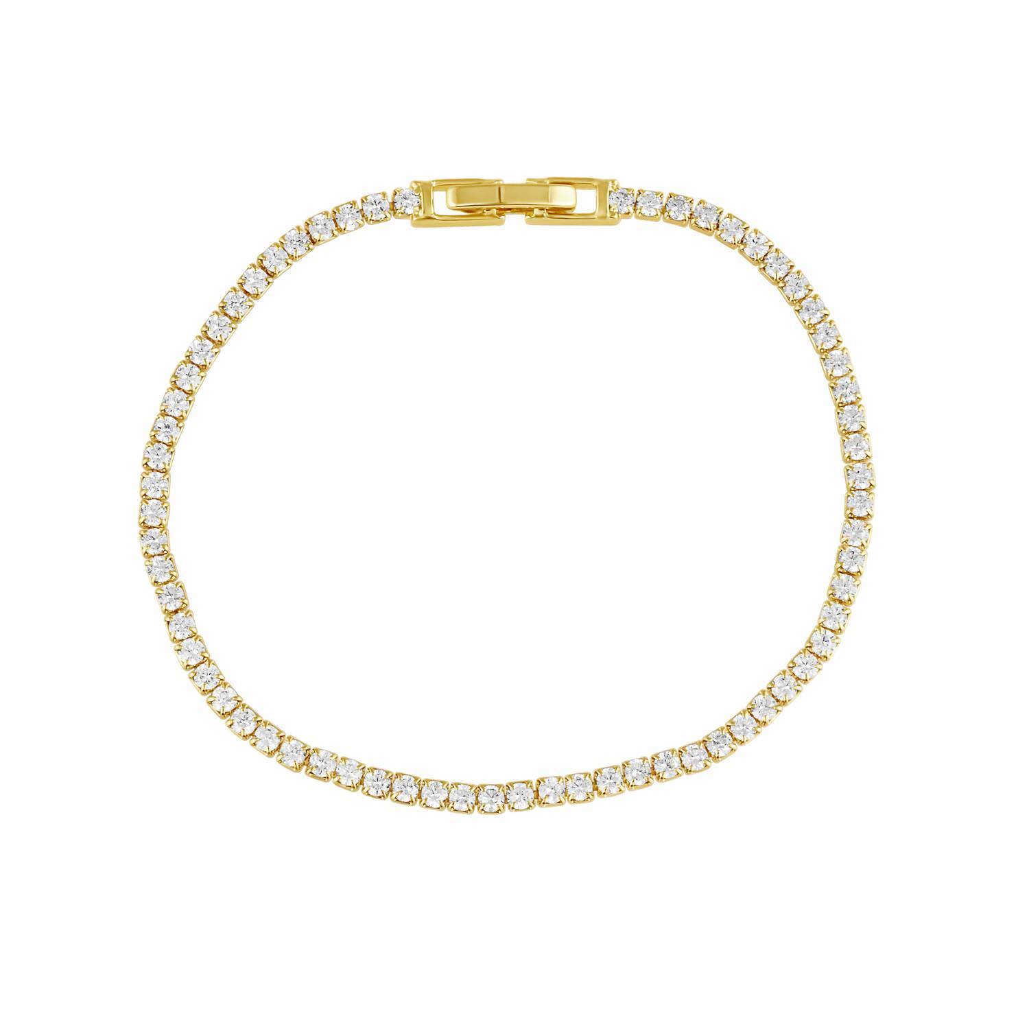 New Sahira Jewelry Design Women's Annie Dainty Tennis Bracelet In Gold